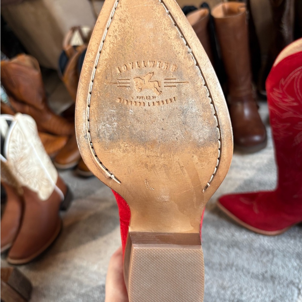Idyllwind Scarlet Suede Heeled Boots - Picture 7 of 7